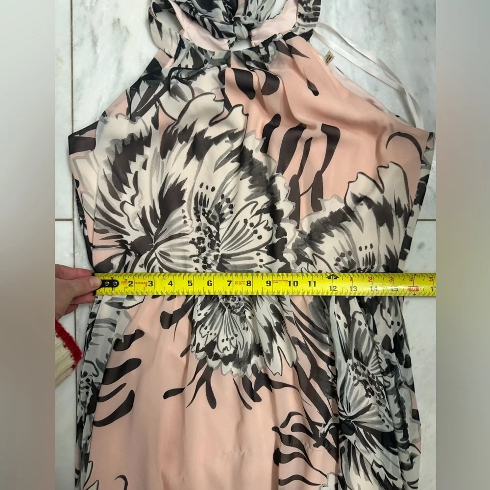 Eliza J size 6 pink halter floor length maxi dress - Picture 6 of 8